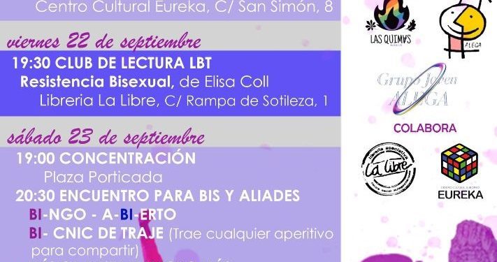 Alega organiza los Bisexualidays con motivo del día de la visibildad bisexual