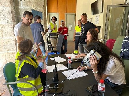 Astillero moviliza todos sus medios durante el apagón