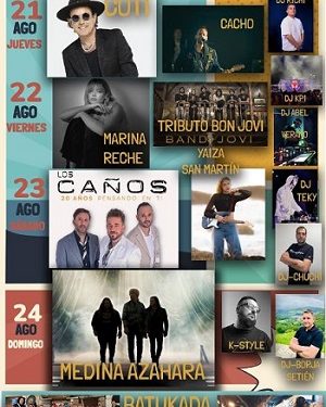 Los Caños, Medina Azahara y Marina Reche actuarán este verano en Colindres